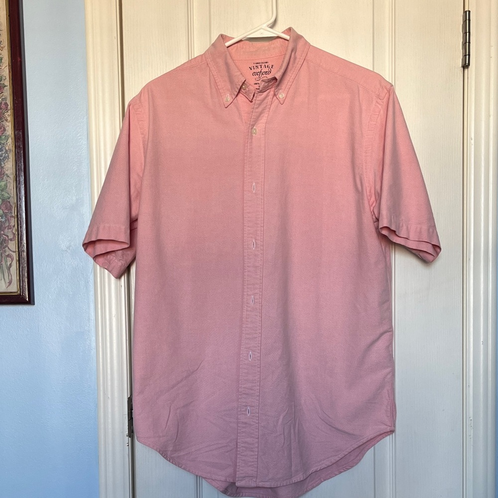 Faded Glory Men's Pink Casual Button-Down Shirt